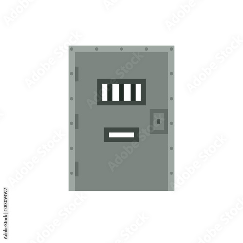 Prison door icon. Clipart image isolated on white background.