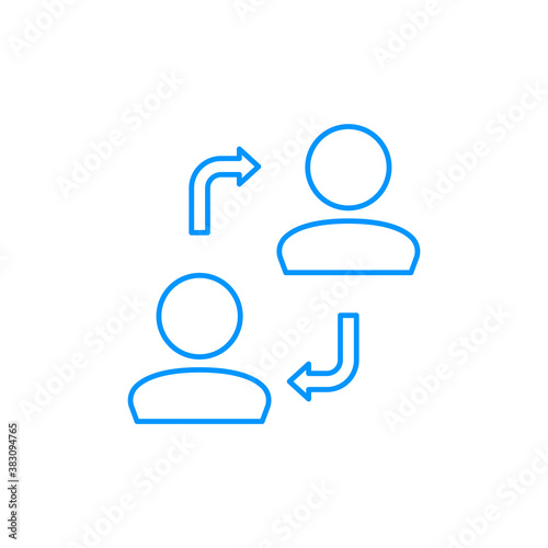 User Transfer Icon. Account change, replacement icon