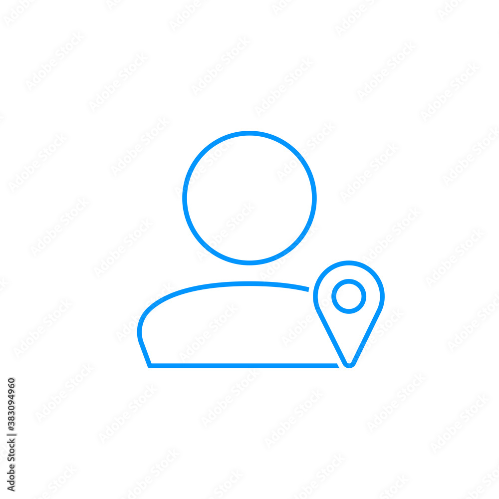User Location Icon. Pin, navigation, gps icon