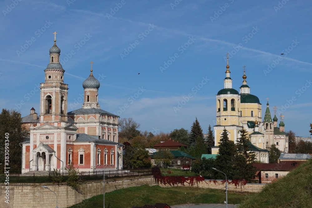 Old churches in Serpukhov town 