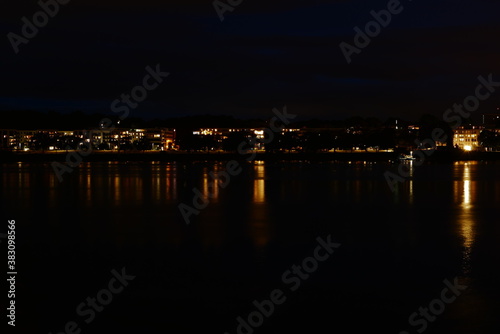 Mainz und Rhein in der Nacht 1