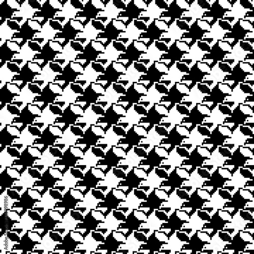Tessellation art big collection. Black and white icon pattern set.