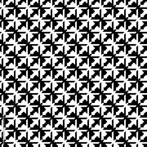 Tessellation art big collection. Black and white icon pattern set.