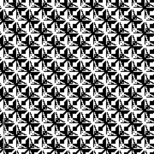Tessellation art big collection. Black and white icon pattern set.