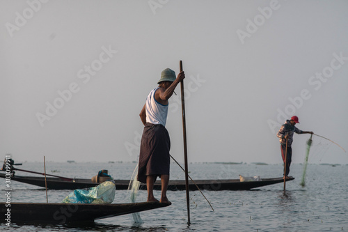 Burmese fisherman