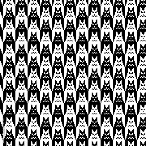 Tessellation art big collection. Black and white icon pattern set.