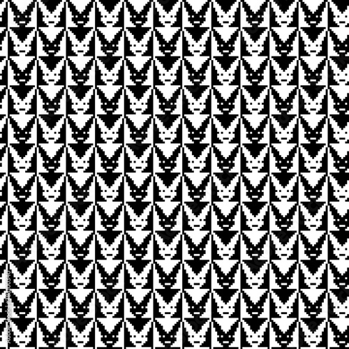 Tessellation art big collection. Black and white icon pattern set.