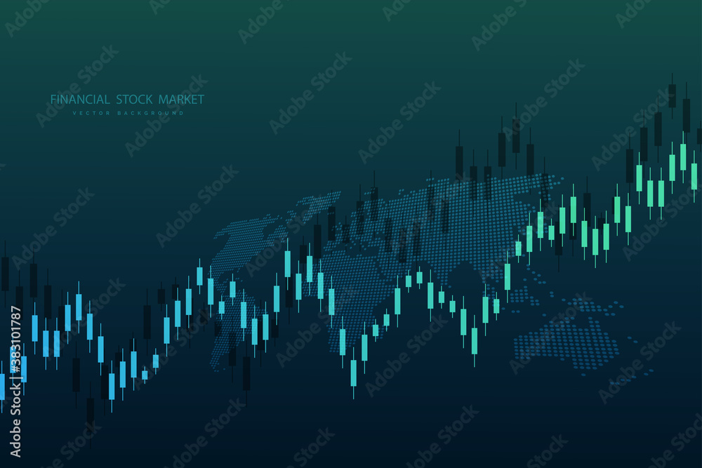 Obraz premium Stock market graph or forex trading chart for business and financial concepts, reports and investment . Vector illustration