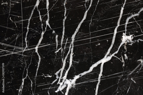 Patterned structure of Black marble pattern texture.