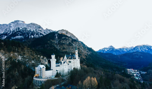 Old castle in mountainous terrain