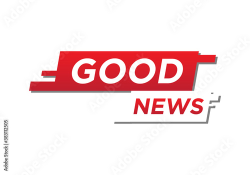Good news template vector.