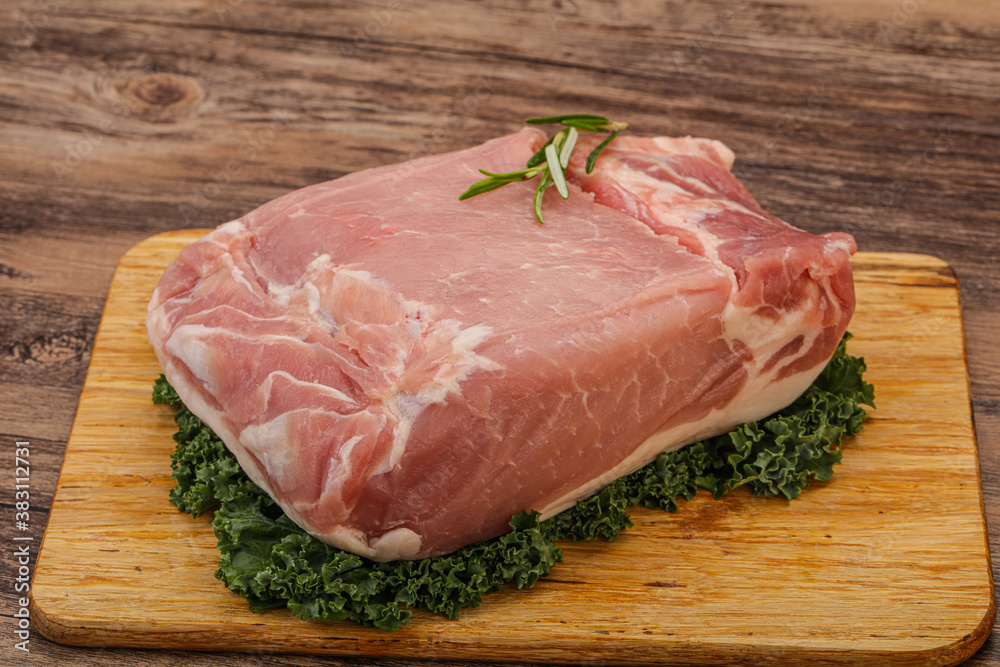 Pork meat piece for cooking