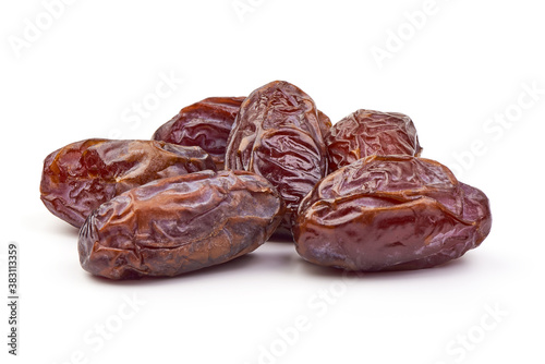 Dried dates, isolated on white background