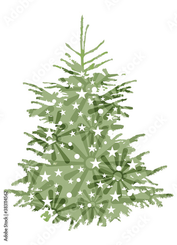 grüner Christbaum, Tannenbaum oder Weihnachtsbaum