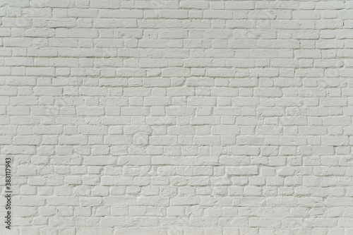 Loft-style wall. White brick vintage
