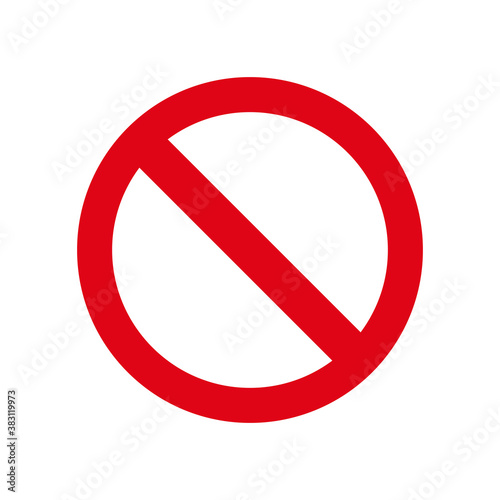 Free Download no entry restriction sign forbidding parking etc. Red round sign isolated on white background. Vector EPS 10 - GFXLoad