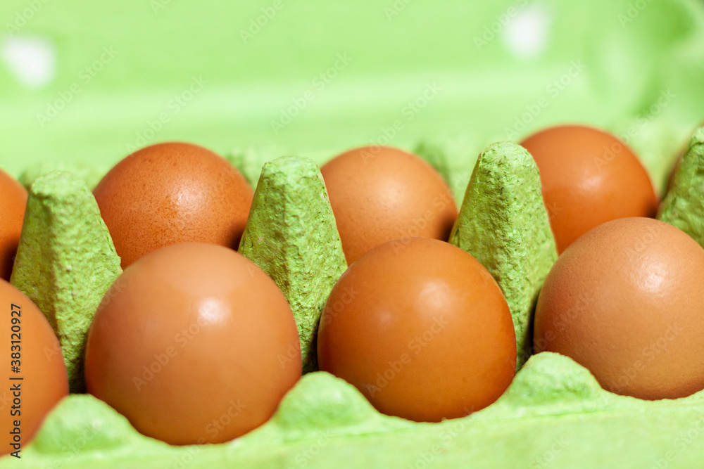 A small tray for one dozen chicken eggs. A small tray for one dozen chicken eggs.