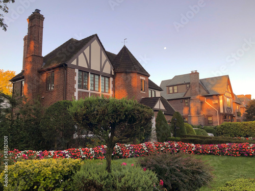 Wallpaper Mural Historic Tudor Houses in suburbs of Queens Forest Hills New York