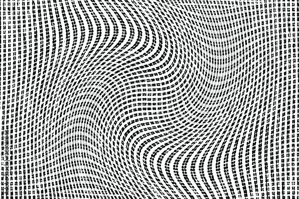 Grunge surface texture with dots, grit, and noise swirled in different places. Abstract monochrome background. Vector illustration. Overlay template.