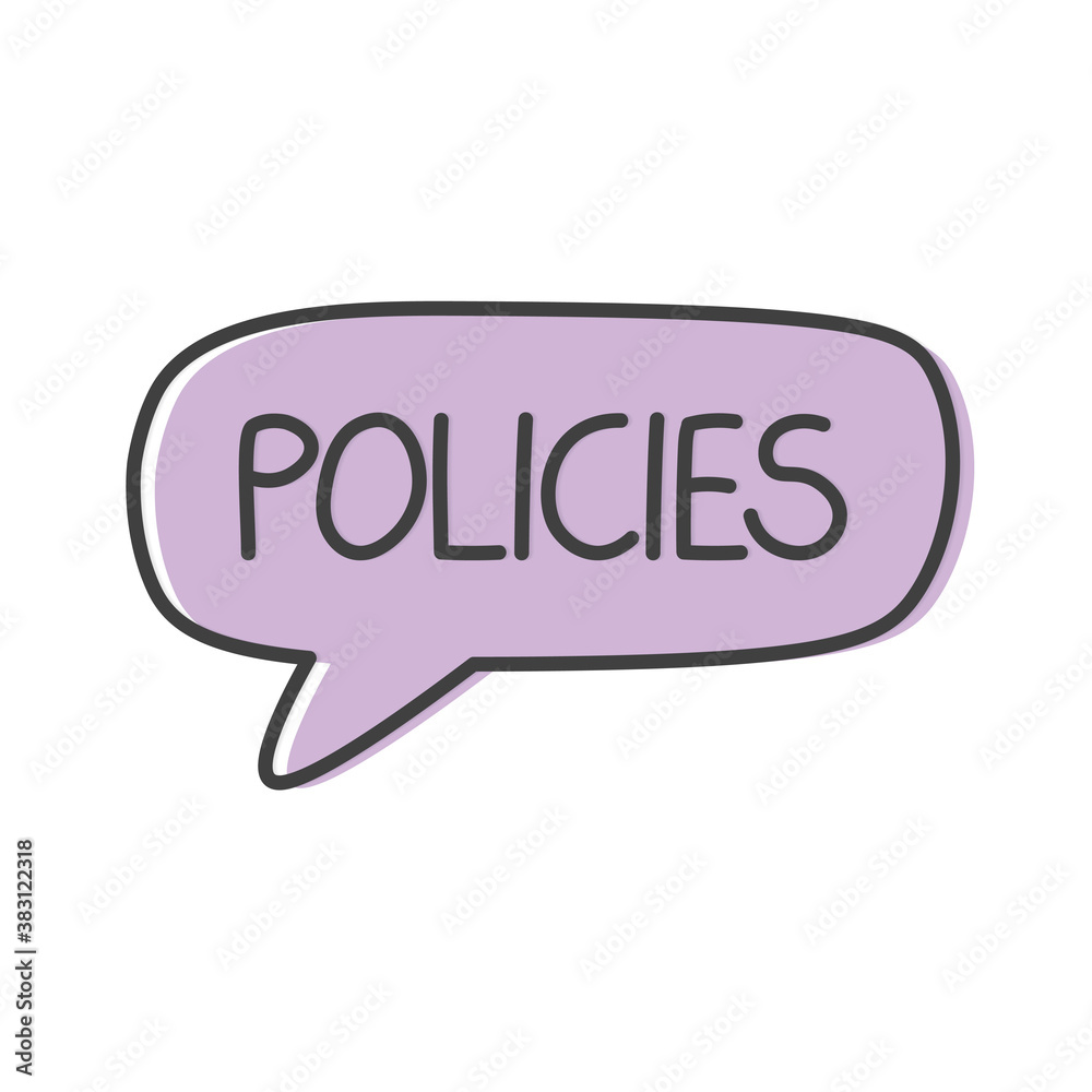 policies word concept - vector illustration policies word concept - vector illustration