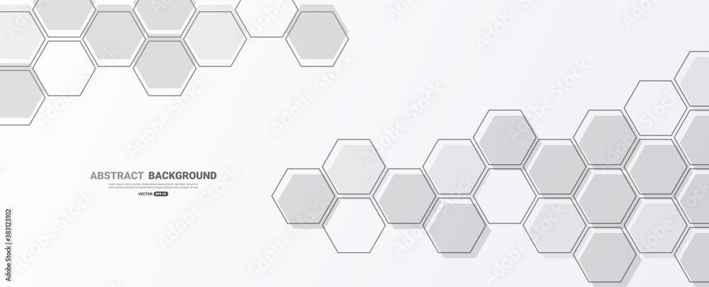 Abstract background with hexagon shape. Medicine and technology concept. Vector illustration Abstract background with hexagon shape. Medicine and technology concept. Vector illustration