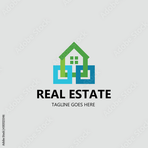 Real estate logo. Builder icon. vector illustration