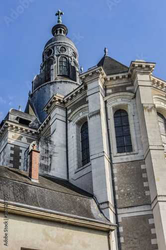 Saint Vincent de Paul church (former church Holy Louis of Jesuits, built by Jesuits in mid-1600s). Blois, Loir-et-Cher departement in Loire Valley, France.