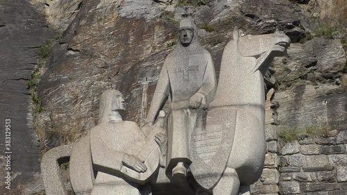 Memorial of Richard Lionheart near Duernstein, Wachau, Austria photo