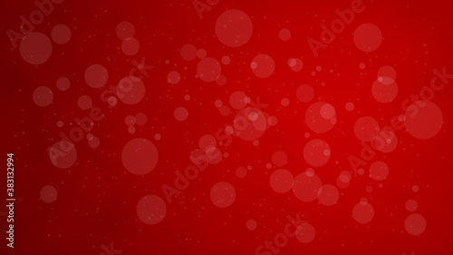 festive romantic light bokeh background in red tones