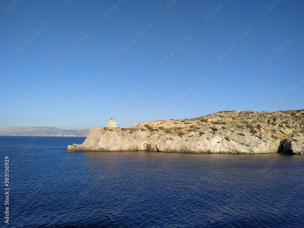 Beautiful greek island's lighthouse Beautiful greek island's lighthouse