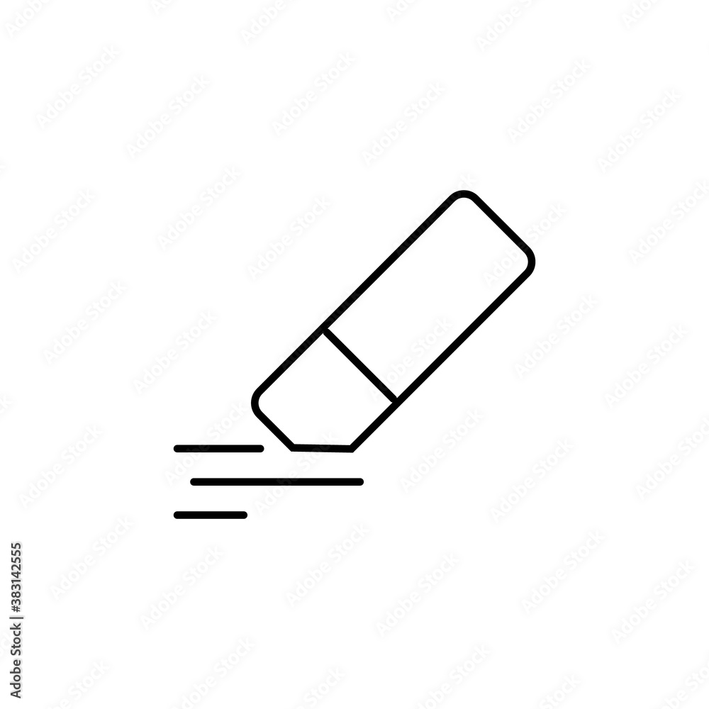 eraser icon element of school icon for mobile concept and web app. Thin line eraser icon can be used for web and mobile. Premium icon on white background eraser icon element of school icon for mobile concept and web app. Thin line eraser icon can be used for web and mobile. Premium icon on white background