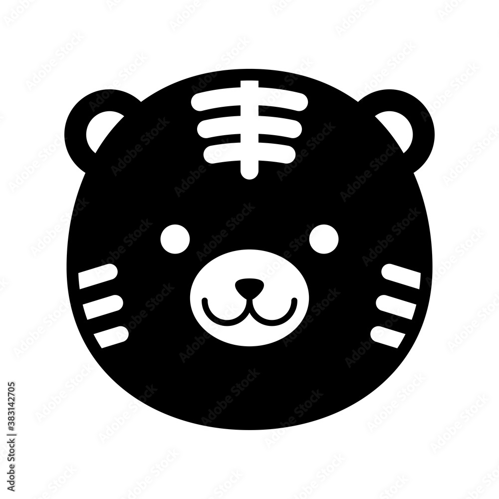 Illustration of a Tiger. Face icon. silhouette icon.
シルエットアイコン とら トラ 虎 寅 動物 顔 干支 アイコン 黒 Illustration of a Tiger. Face icon. silhouette icon.
シルエットアイコン とら トラ 虎 寅 動物 顔 干支 アイコン 黒