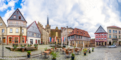 Marktplatz, Kronach, Bayern, Deutschland 