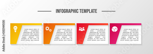 Modern infograph template. Flowchart. Vector