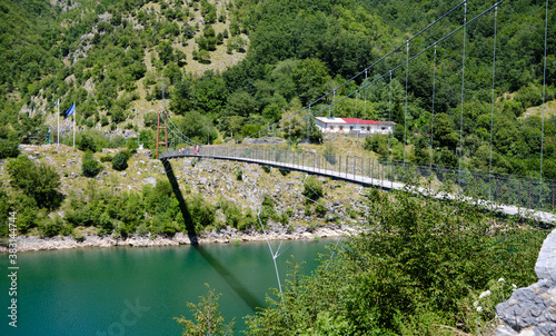 Landscape From Vagli lake and apuan mountains
