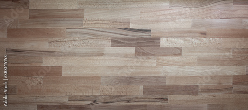 a solid wood top from above