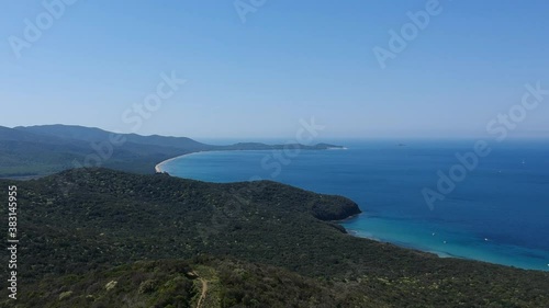 Italian coast drone shot