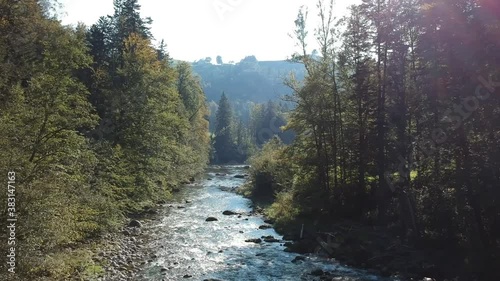 Flight over River 