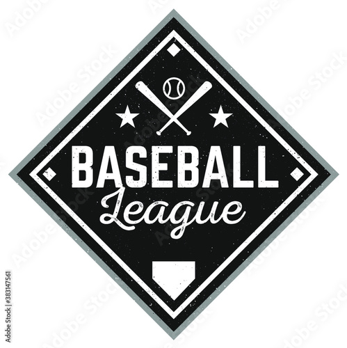 Vintage Baseball League Crest