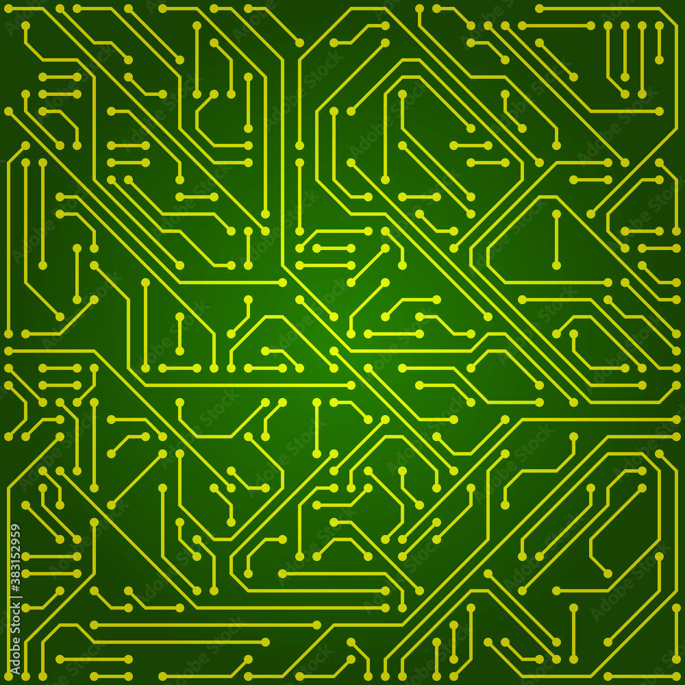 High tech circuit board vector background