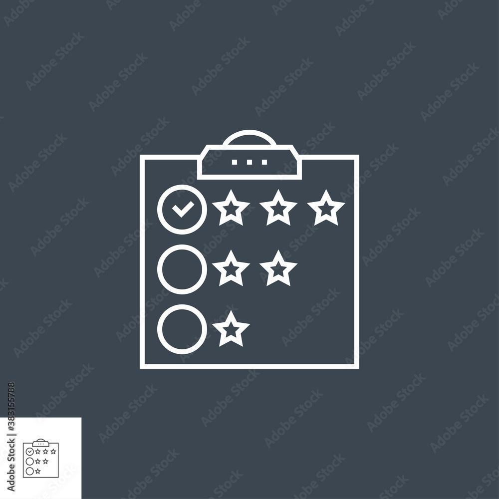 Customer Reviews Related Vector Thin Line Icon. Isolated on Black Background. Editable Stroke. Vector Illustration. Customer Reviews Related Vector Thin Line Icon. Isolated on Black Background. Editable Stroke. Vector Illustration.