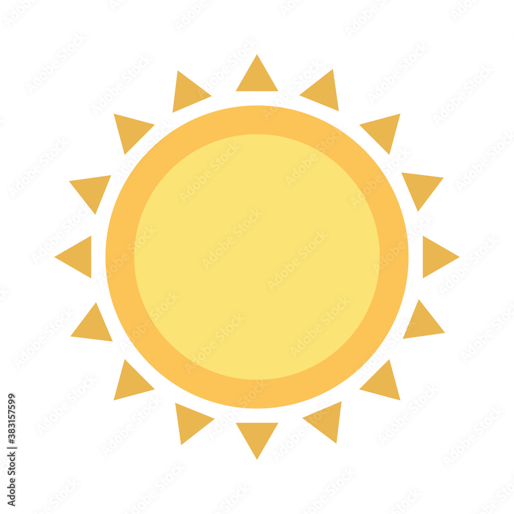 sun flat style icon vector design sun flat style icon vector design