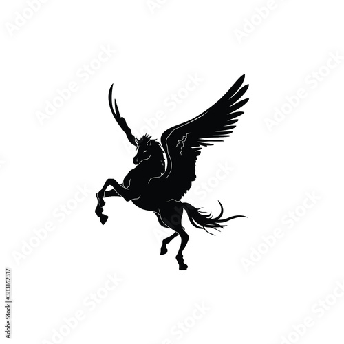 pegasus with wings art design