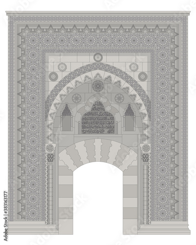 sircali mosque stone door processing