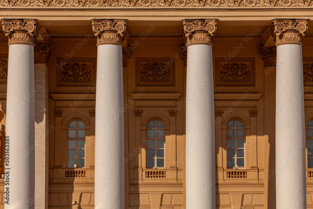 Fototapeta premium Columns of the Bolshoi Theater in Moscow
