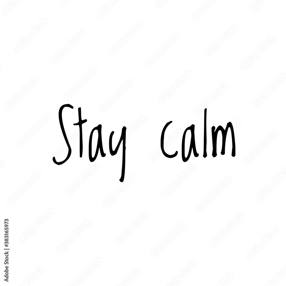 Illustration about stay positive, stay calm, mental health care during New Normal, COVID-19 New Normal