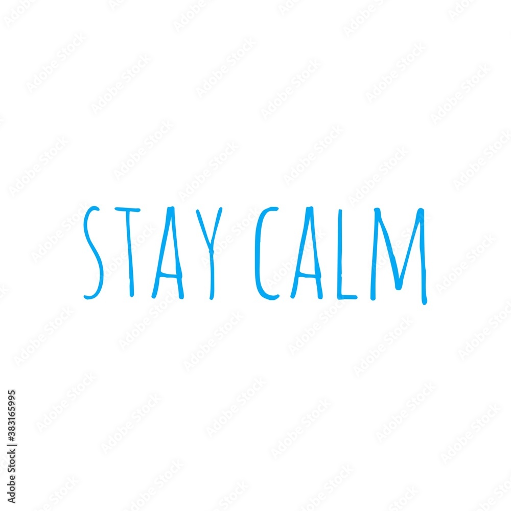 Illustration about stay positive, stay calm, mental health care during New Normal, COVID-19 New Normal