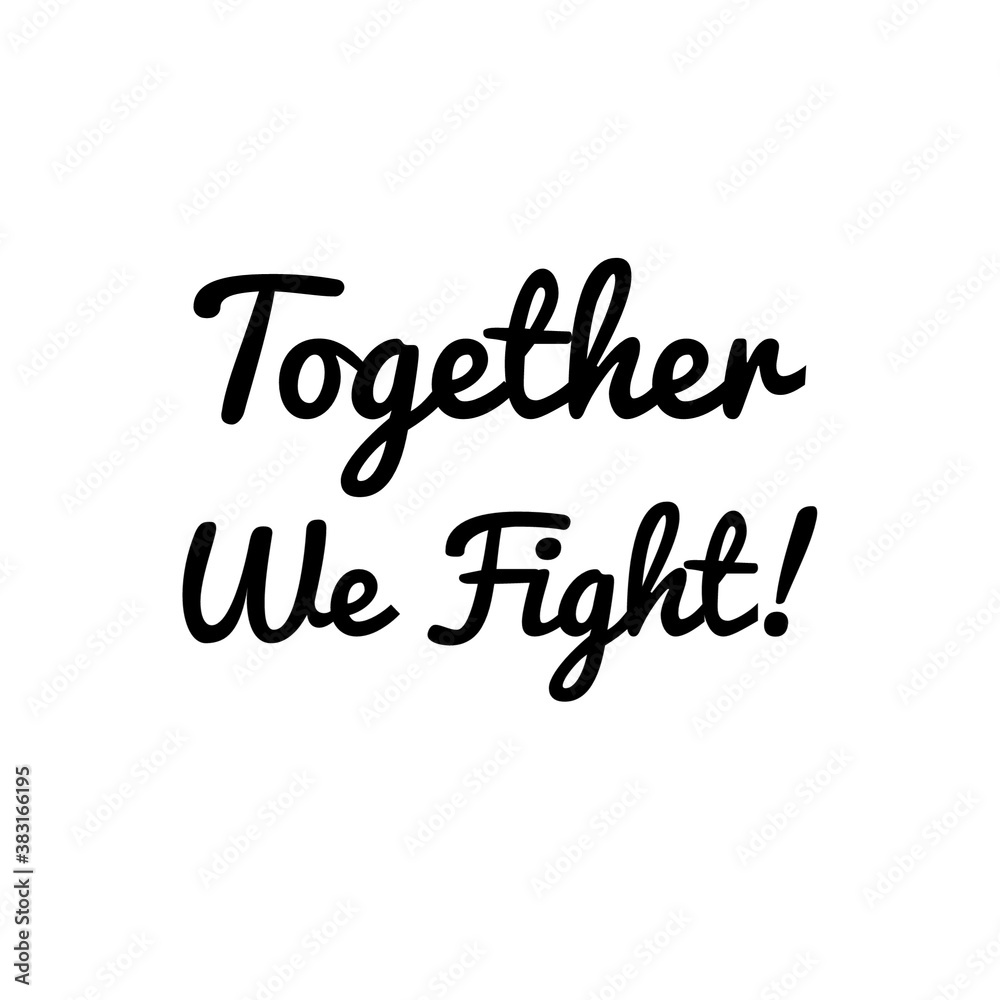 Fototapeta premium Illustration about fight against the COVID-19, New Normal word quote illustration