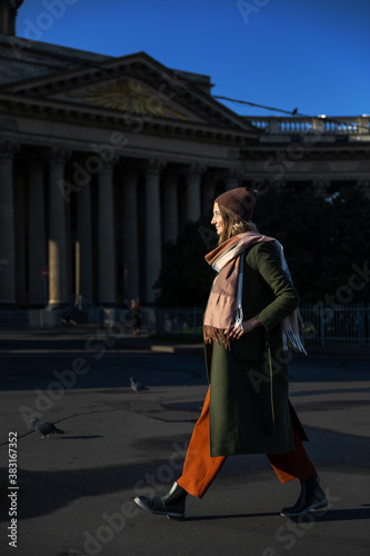 Portrait girl in an urban. walk on a sunny morning. © alas_spb
