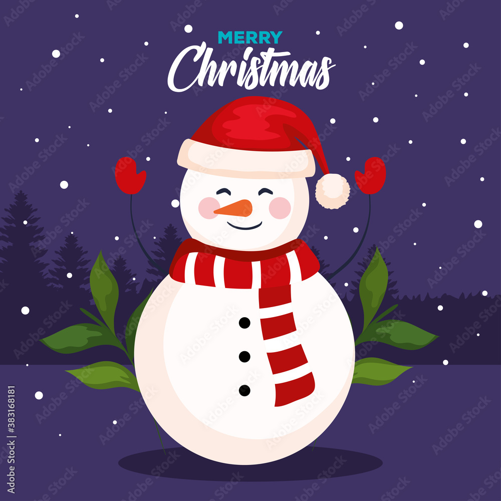 christmas snowman, banner of new year and merry christmas celebration vector illustration design christmas snowman, banner of new year and merry christmas celebration vector illustration design
